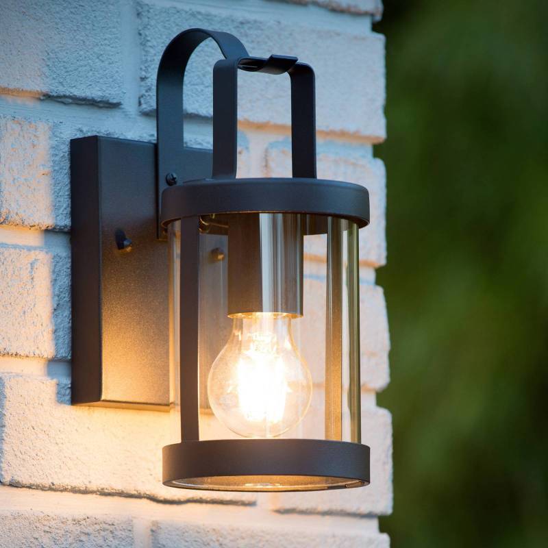 Außenwandleuchte Lindelo mit klarem Glas von Lucide