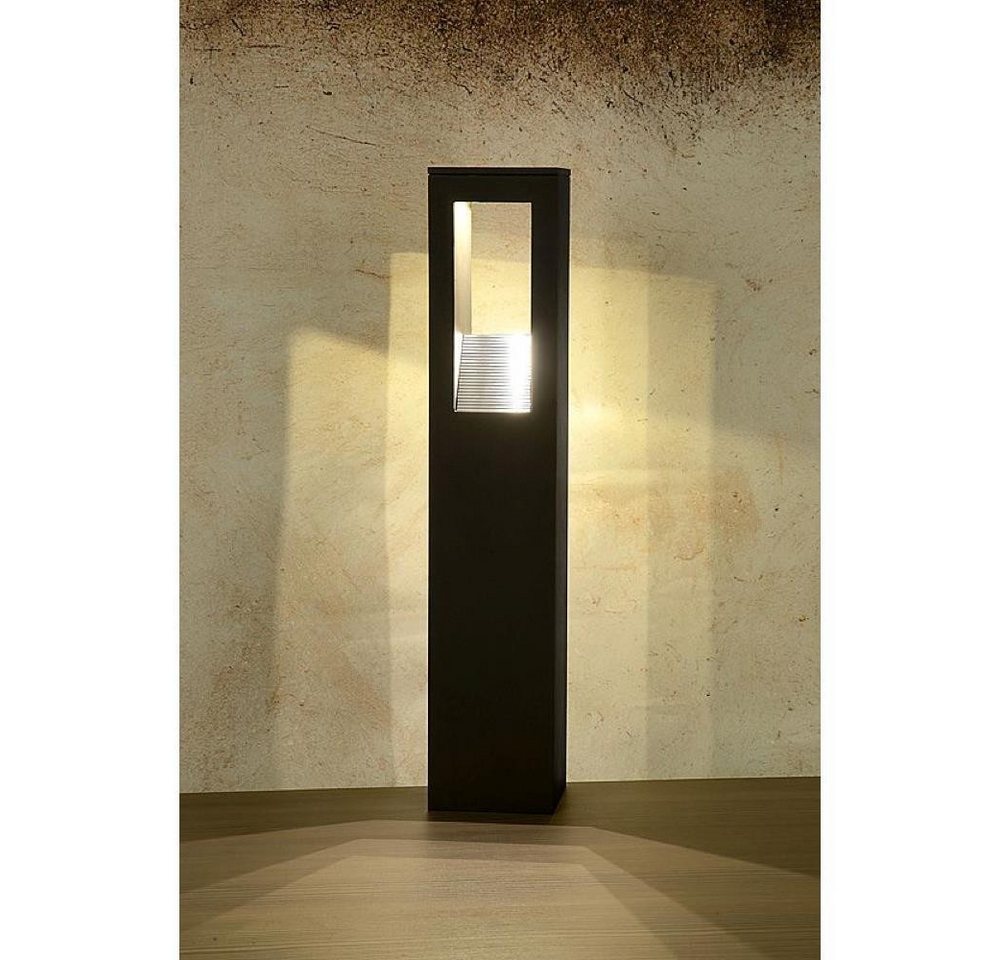 Lucide Außen-Stehlampe KARYE Pfahl IP54 LED3x1W H50 B10 L10cm Schwarz, LED von Lucide