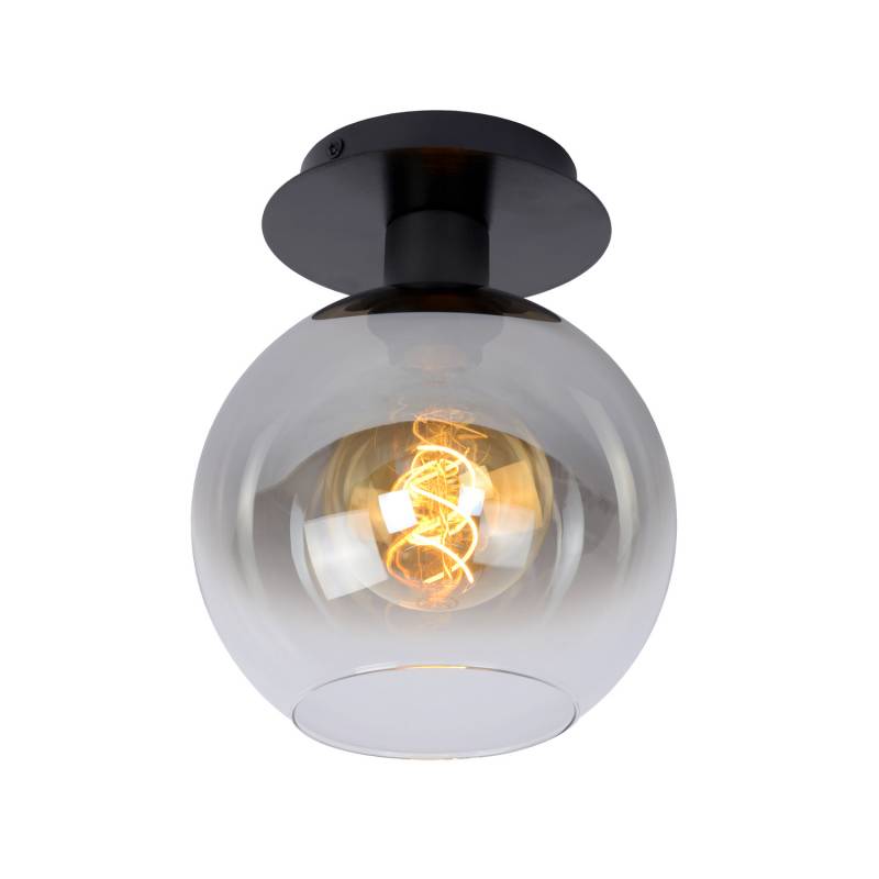 Lucide Deckenlampe Marius Glasschirm Schwarz 1 Flammig Deckenleuchte Lampe Spot B-Ware von Lucide