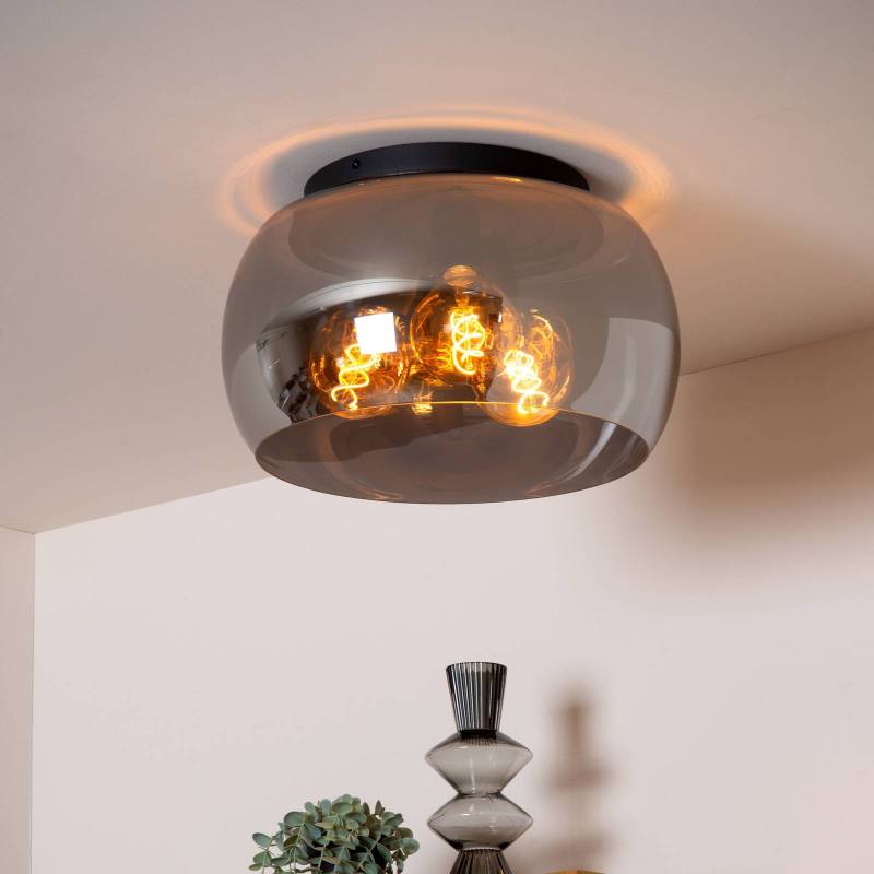 Deckenleuchte Olivia mit Rauchglas-Schirm, Ø 40 cm Deckenleuchte Olivia mit Rauchglas-Schirm, Ø 40 cm von Lucide