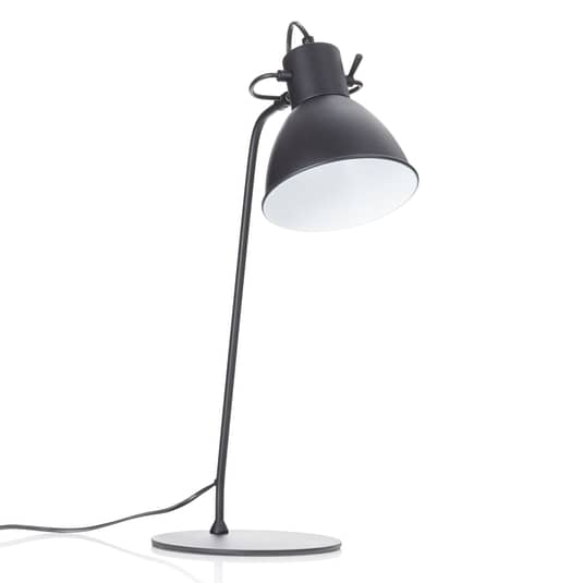 Lucide Dekorative Tischleuchte Shadi In Schwarz Schreibtischlampe Bürotischla295 B-Ware von Lucide