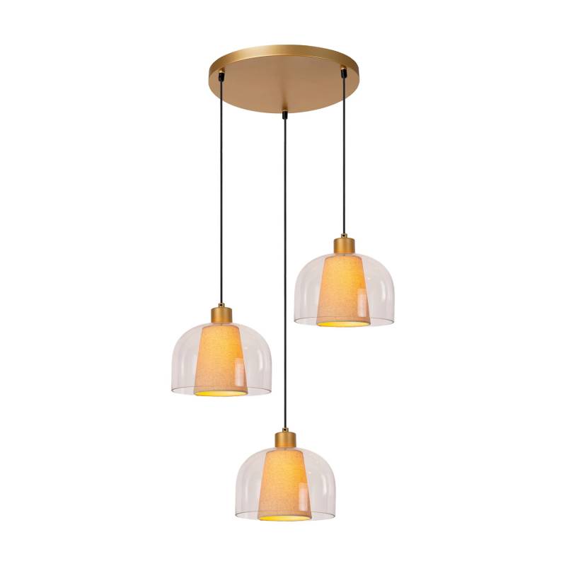 Lucide Hängeleuchte Gunhild dreiflammig Rondell Deckenlampe Deckenleuchte Lampe von Lucide