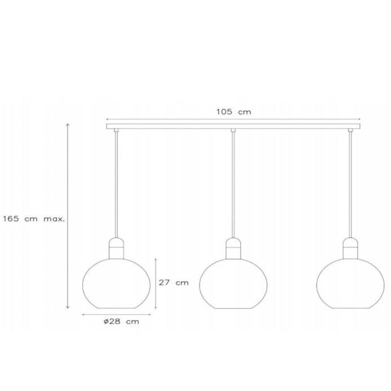 Hängeleuchte Julius, dreiflammig, opal Hängeleuchte Julius, dreiflammig, opal von Lucide