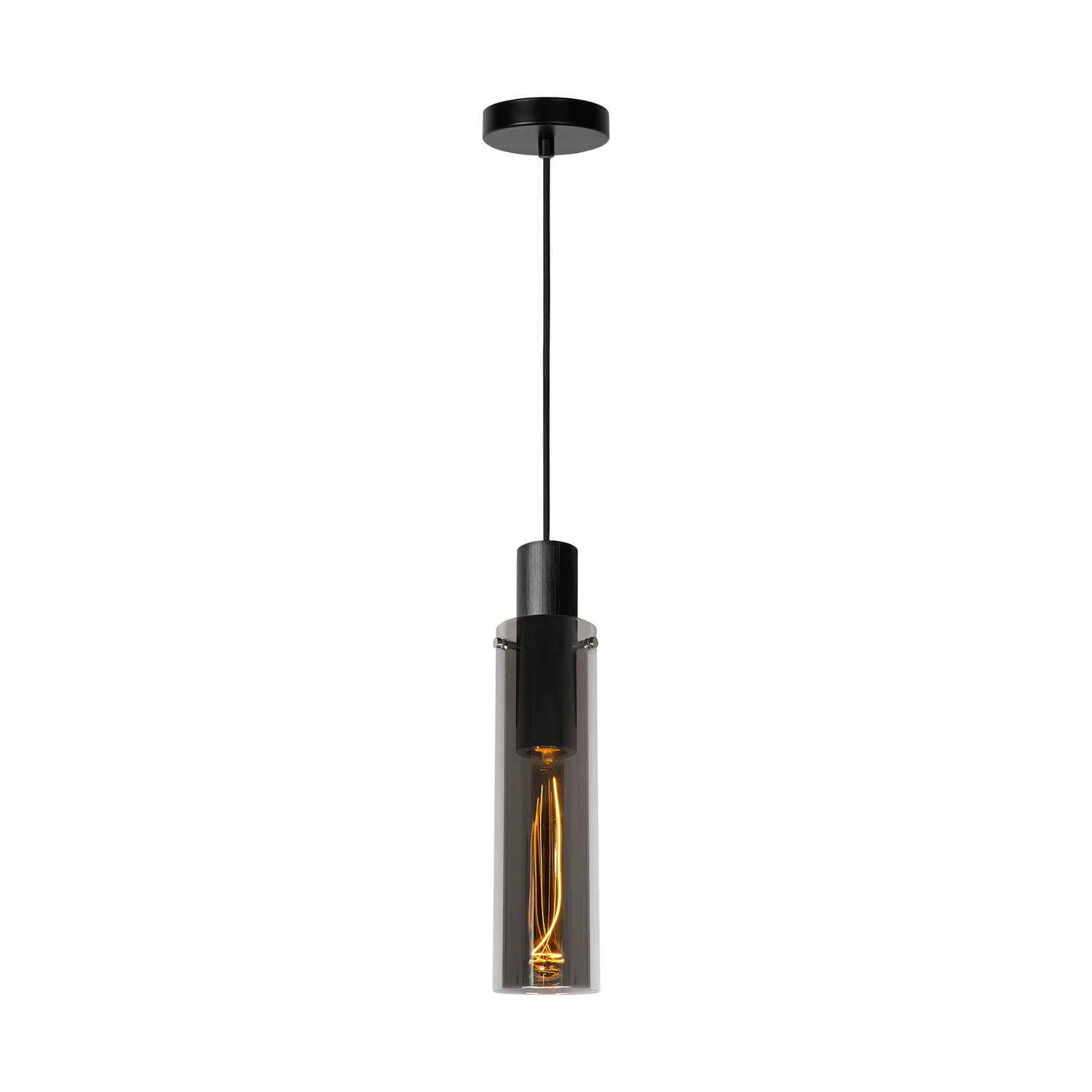 Lucide Hängeleuchte Orlando Hängelampe Pendelleuchte Lampe Leuchte E27 Rauchgrau B-Ware von Lucide
