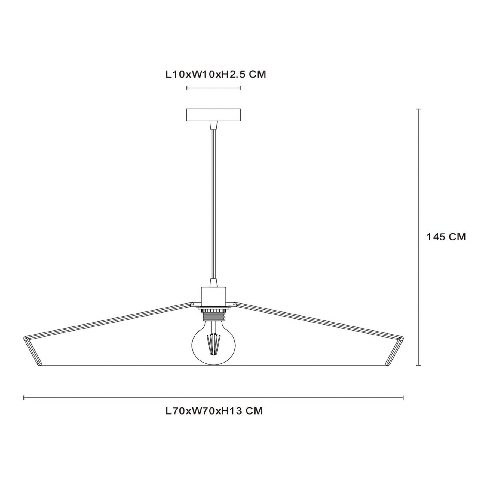 Hängeleuchte Yunkai aus Papier, einflammig, Ø 70cm von Lucide