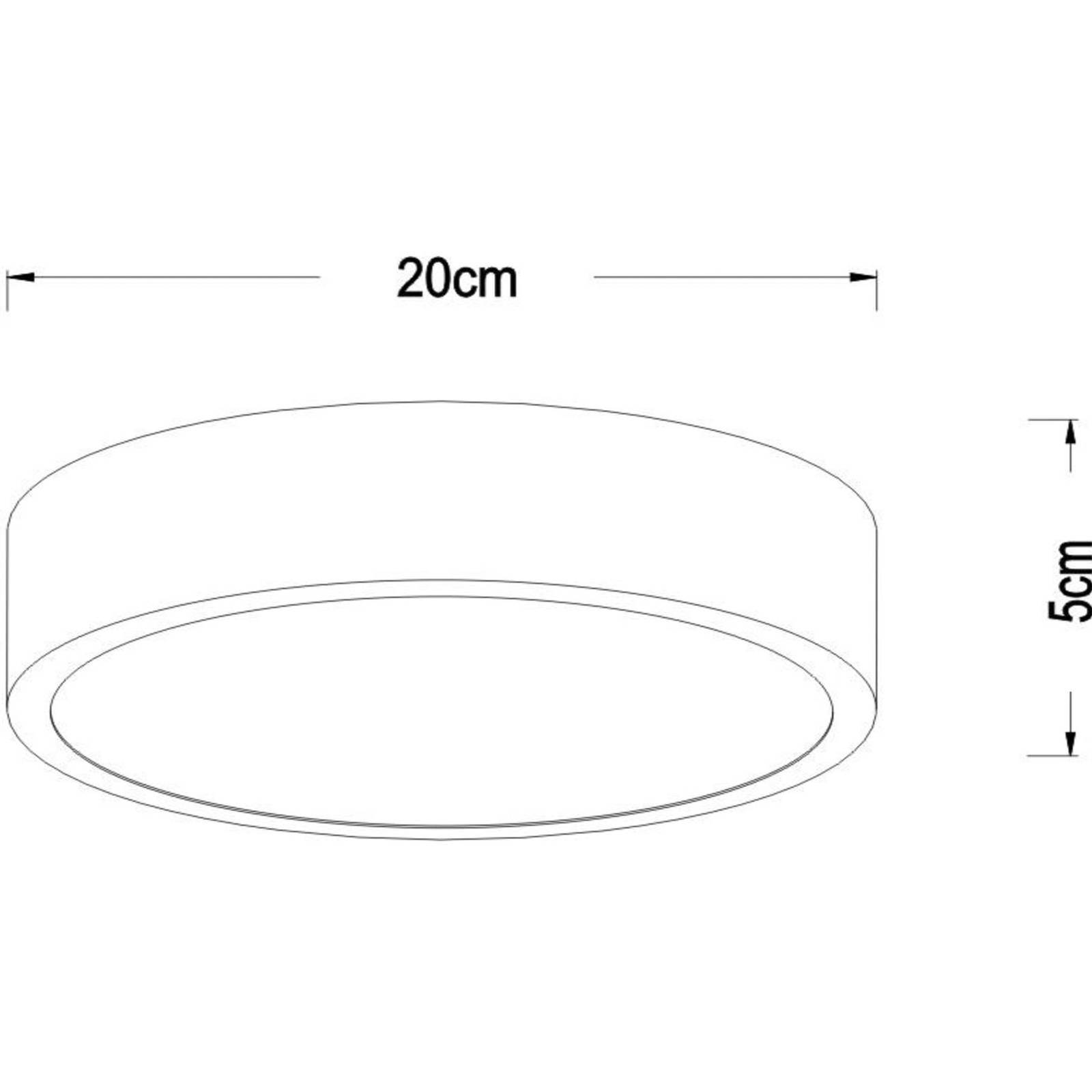 LED-Deckenleuchte Unar, gold matt, Ø 20 cm von Lucide