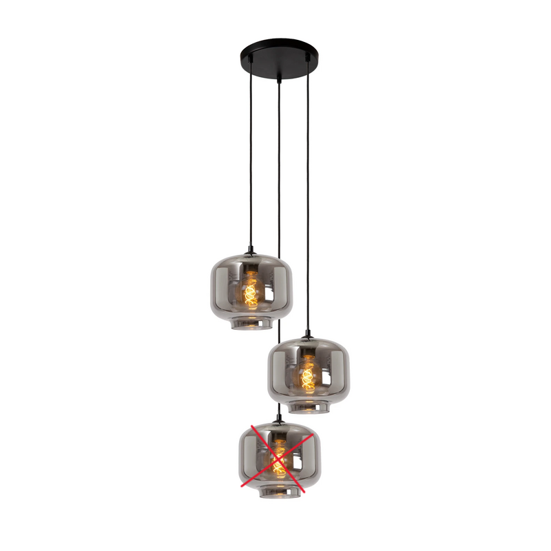 Lucide Pendelleuchte Medine rauchgrau Ø 46 cm Glas 3-flammig SIEHE TEXT/FOTO Lucide Pendelleuchte Medine rauchgrau Ø 46 cm Glas 3-flammig SIEHE TEXT/FOTO von Lucide