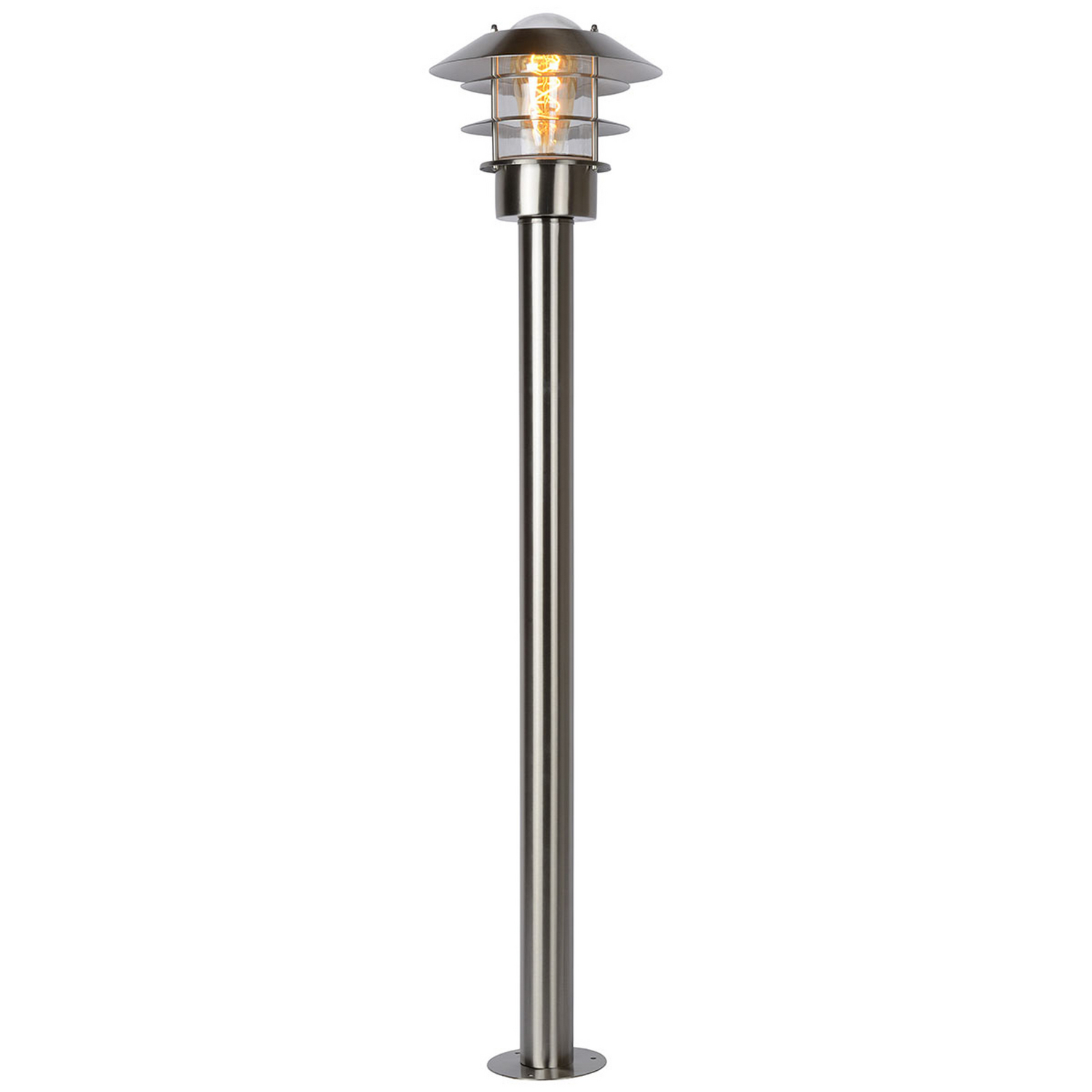 Lucide Pollerleuchte Sockelleuchte Zico Chrom Matt Ip44 Lampe Siehe Text/Foto B-Ware von Lucide