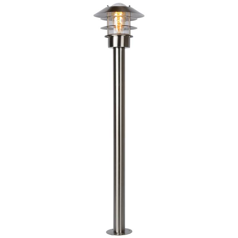 Lucide Pollerleuchte Sockelleuchte Zico Chrom Matt Ip44 Lampe Siehe Text/Foto B-Ware von Lucide