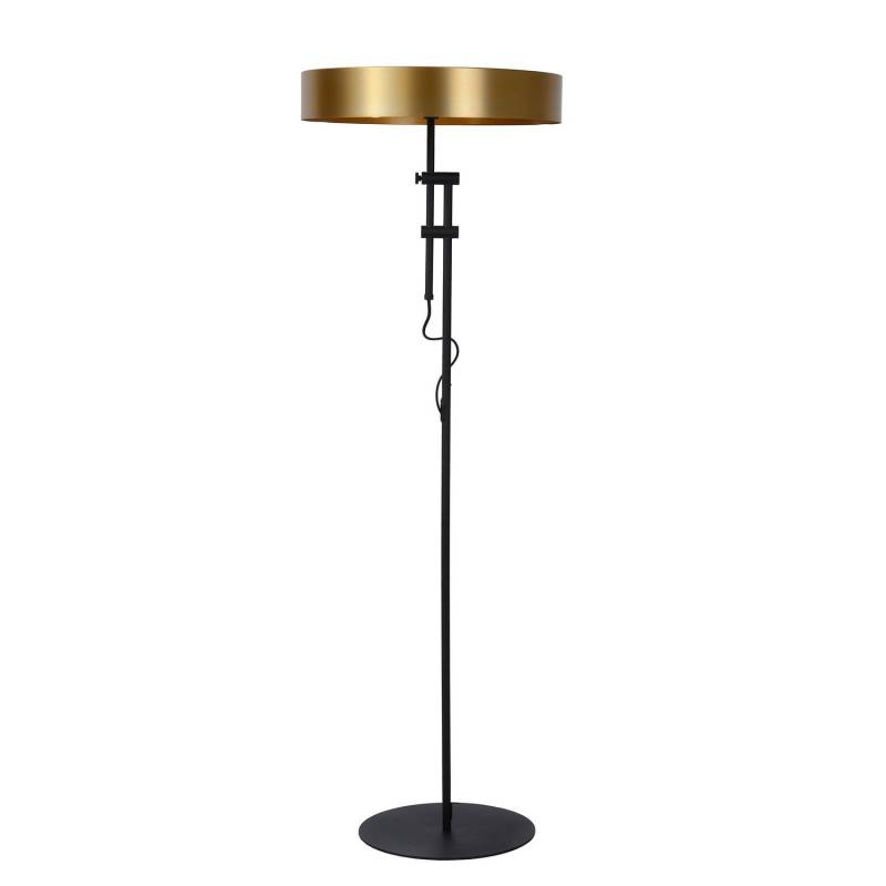 Lucide Stehleuchte Giada Mit Flachem Schirm In Gold Stehlampe Lampe Leuchte S944 B-Ware von Lucide