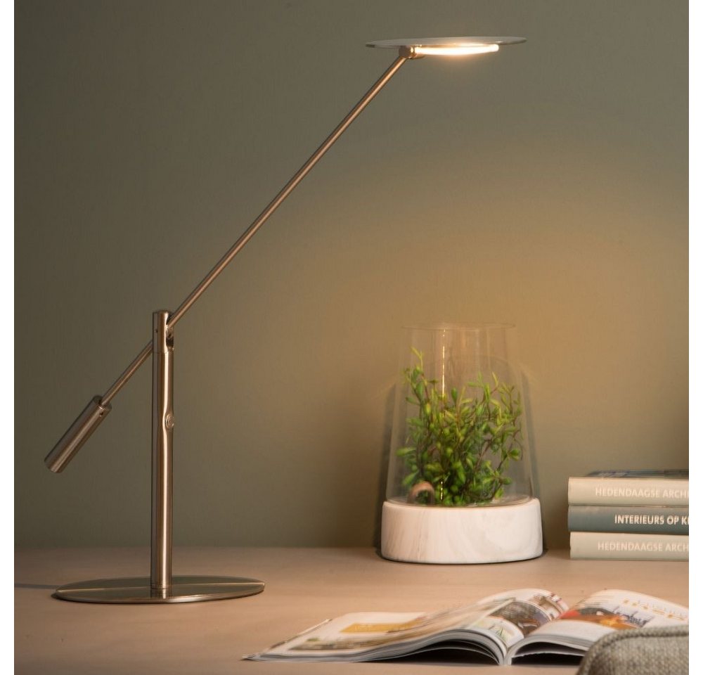 Lucide Tischleuchte LED Schreibtischlampe Anselmo 9W 3000K 640lm in Chrom-matt, LED von Lucide