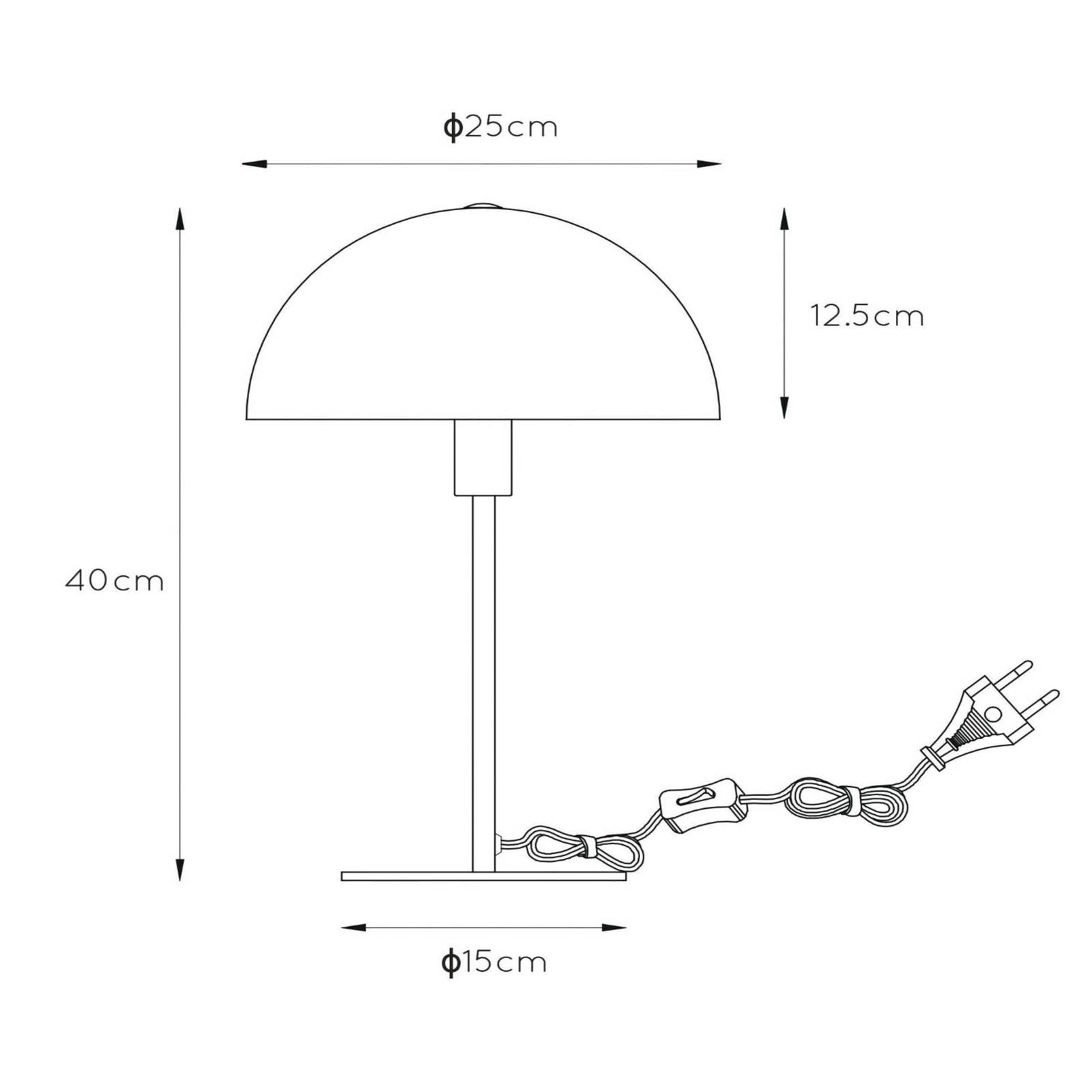 Tischleuchte Siemon aus Stahl, Ø 25 cm, blau von Lucide