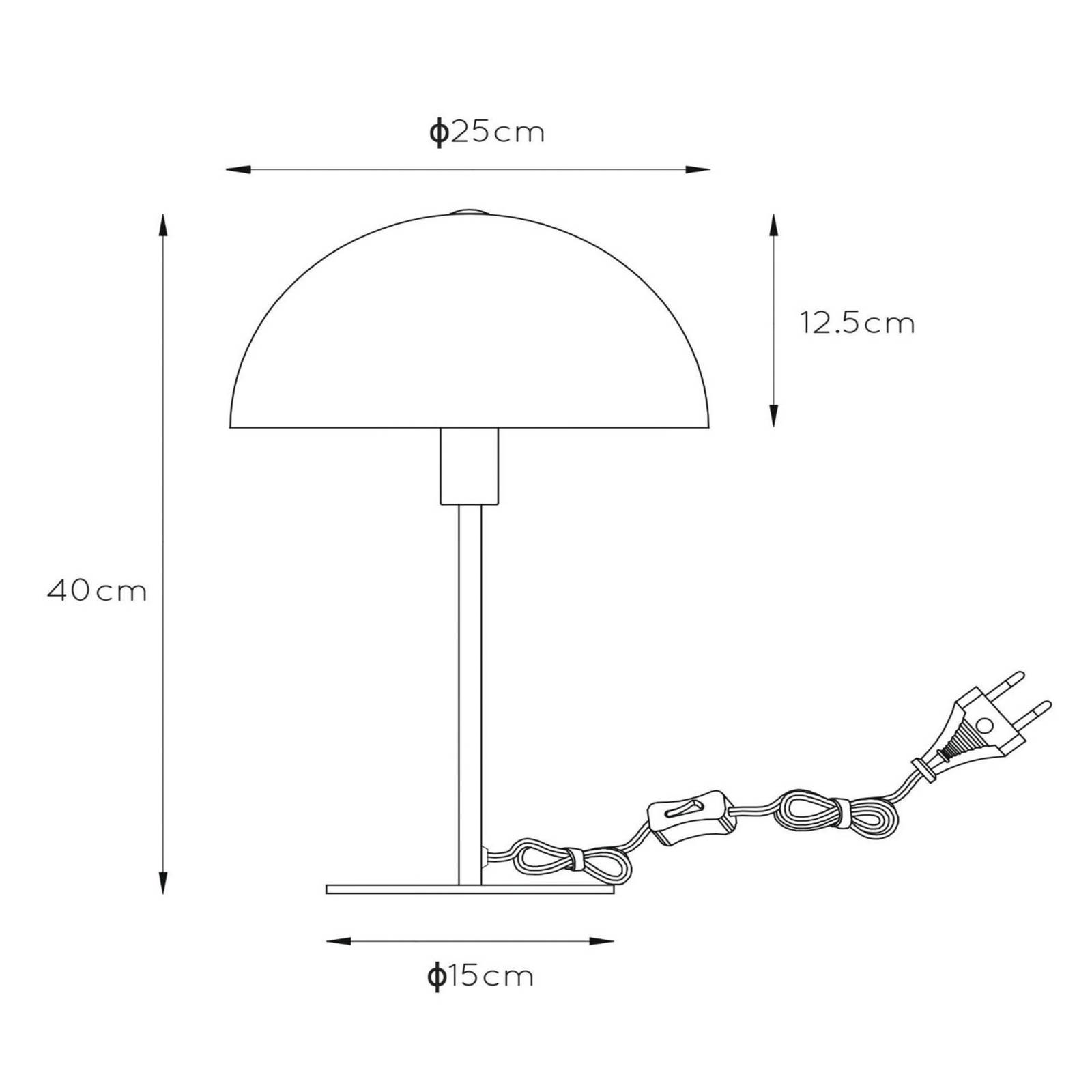 Tischleuchte Siemon aus Stahl, Ø 25 cm, ockergelb von Lucide