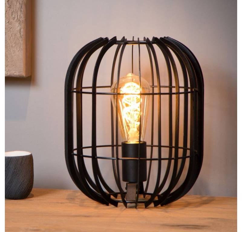 Lucide Tischleuchte Tischleuchte Reda in Schwarz E27 220mm von Lucide