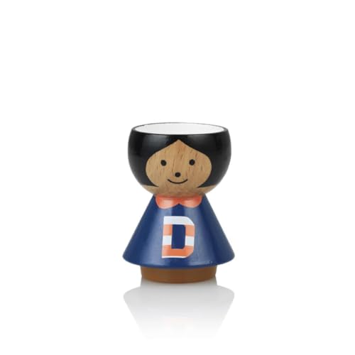 Lucie Kaas Bordfolk A-Z Eierbecher, Buchenholz, 6cm von Lucie Kaas