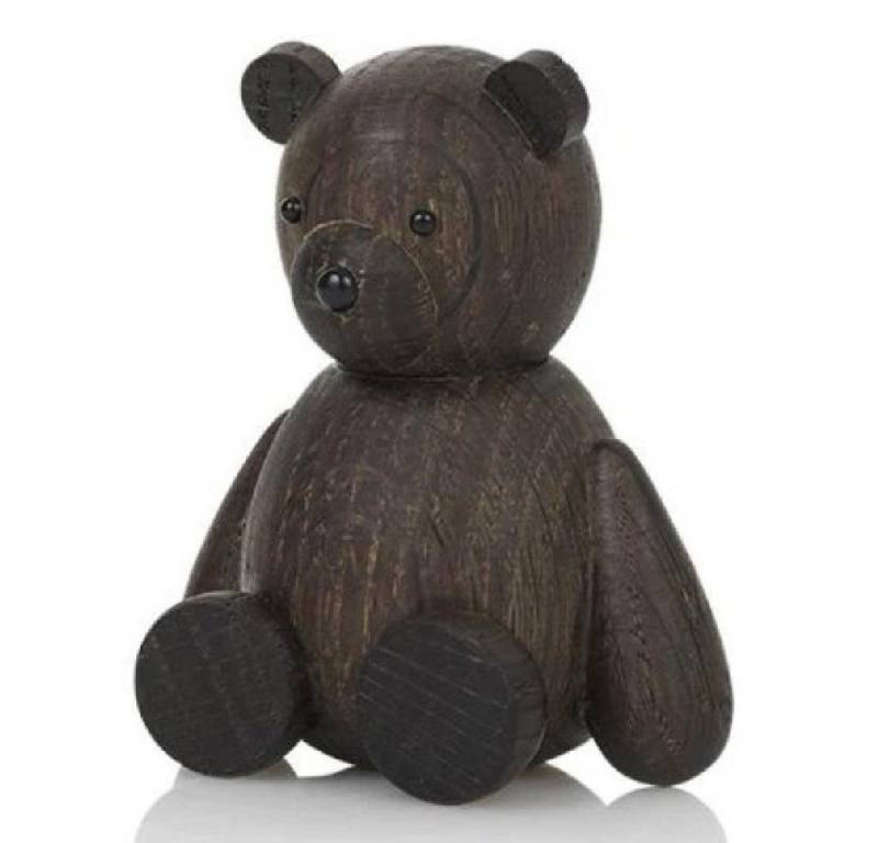 Lucie Kaas Dekofigur Holzfigur Teddy Eiche geräuchert von Lucie Kaas