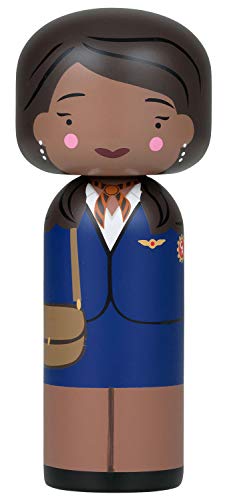 Lucie Kaas - Sketch Inc. - Jackie Brown - Kokeshi Doll - Dekofigur - 14,5 cm - Holz - Handbemalt von Lucie Kaas