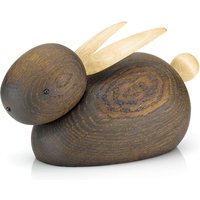 Lucie Kaas - Skjøde Hase Holzfigur large, Eiche geräuchert / Ahorn von Lucie Kaas