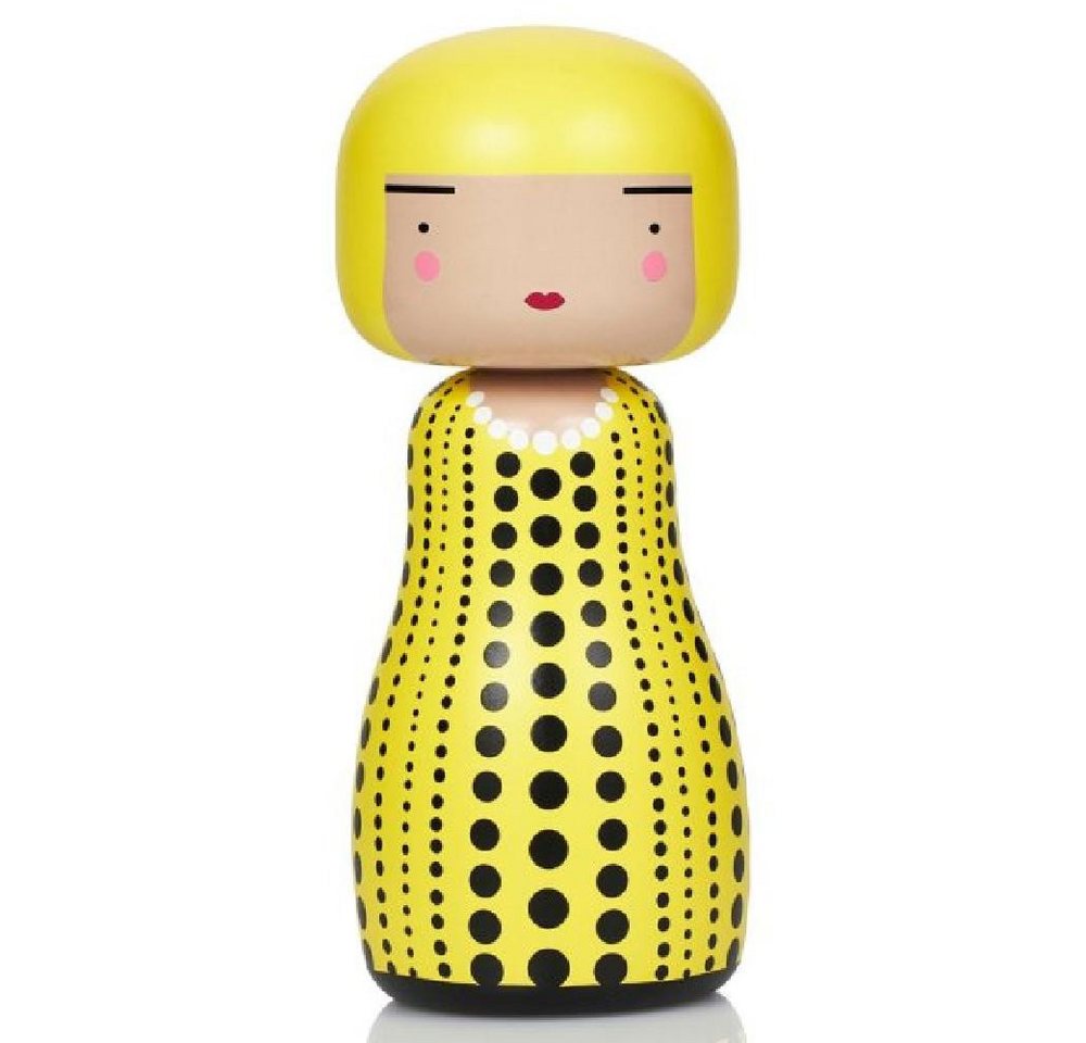 Lucie Kaas Skulptur Holzfigur Dot Yellow von Lucie Kaas