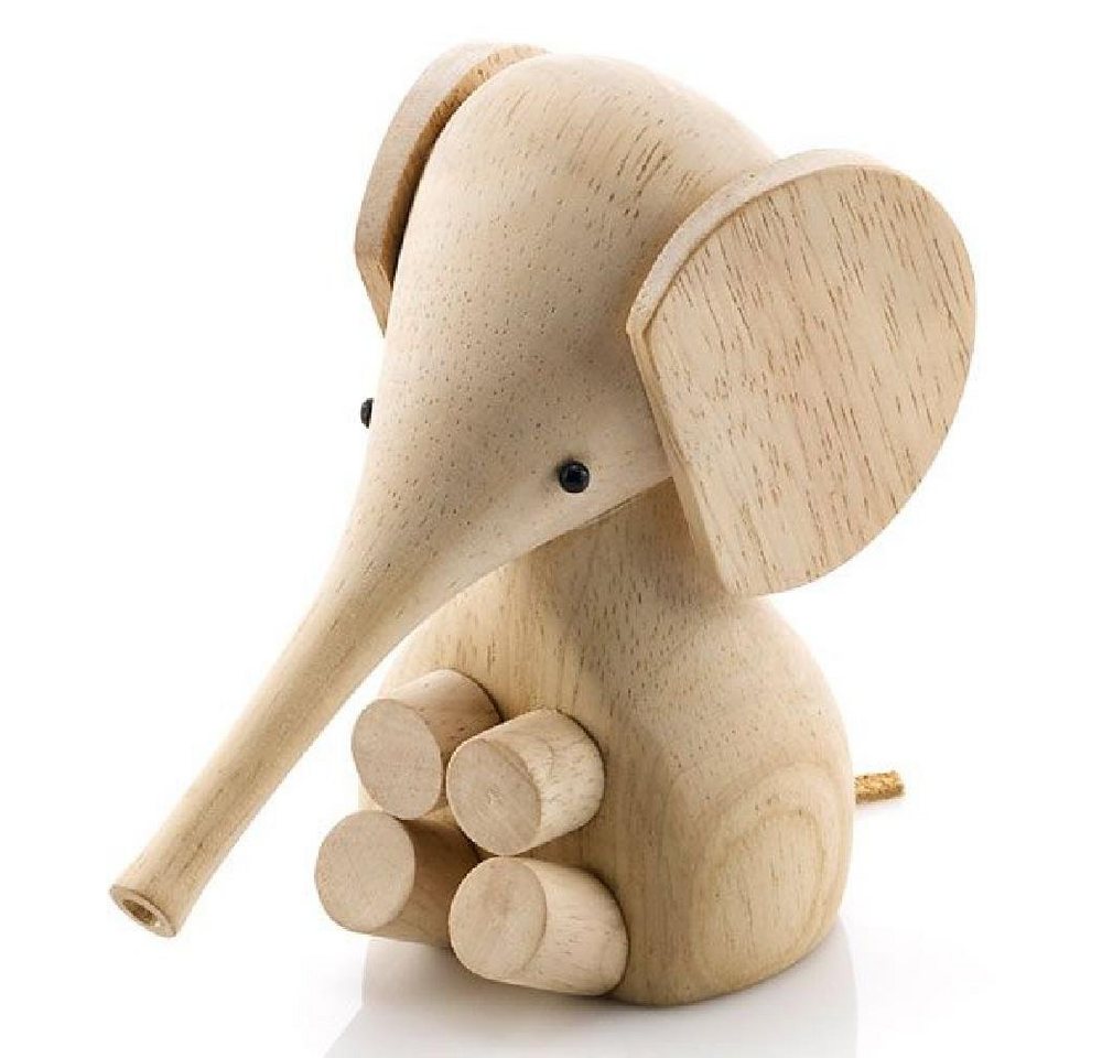 Lucie Kaas Skulptur Holzfigur Elefant Kautschukholz von Lucie Kaas