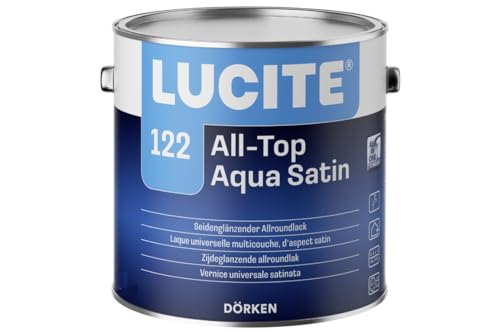 LUCITE 122 All-Top Aqua satin, 1L - Seidenglänzender, wasserbasierter, dickschichtiger Allroundlack auf Spezial-Acrylatbasis. Ein-Topf-System zur Grund- u. Decklackierung im Innen- und Außenbereich LUCITE 122 All-Top Aqua satin, 1L - Seidenglänzender, wasserbasierter, dickschichtiger Allroundlack auf Spezial-Acrylatbasis. Ein-Topf-System zur Grund- u. Decklackierung im Innen- und Außenbereich von LUCITE