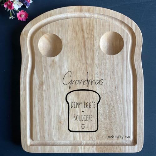 Personalisierbares Dippy Eggs Toastbrett, graviertes Frühstücksbrett, Ei und Soldaten Holzbrett, individuelles Geschenk für Familie Personalisierbares Dippy Eggs Toastbrett, graviertes Frühstücksbrett, Ei und Soldaten Holzbrett, individuelles Geschenk für Familie von Luck and Luck