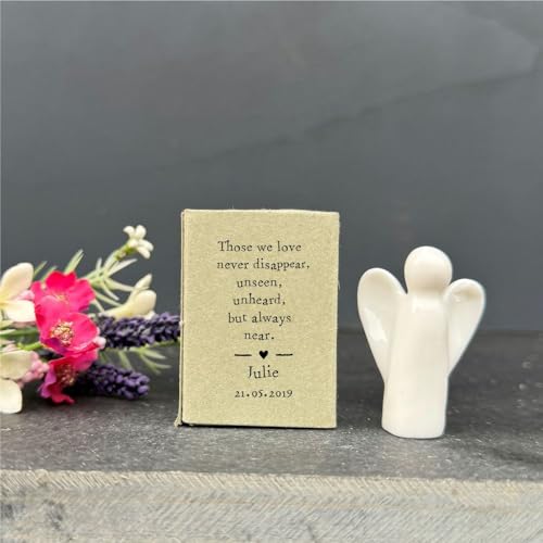 Porzellan Streichholzschachtel Engel Those We Love Never Disappear Condolence Sympathy Words, Family Keepsake Gift, Thinking of You Gift von Luck and Luck