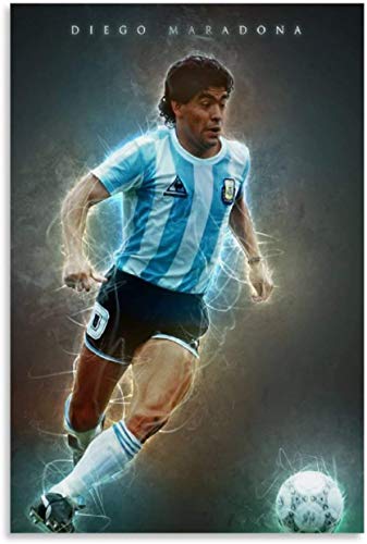 GemäLde Auf Leinwand Fußballlegenden Diego Maradona 3für Veranda Dekor Wandkunst Malerei Poster Druckt Bilder 23.6"x35.4"(60x90cm) Kein Rahmen von Luck7