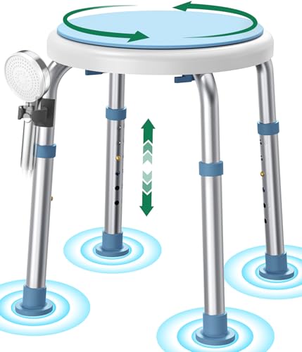 Luckfaith Drehbarer Duschhocker Mit Höhenverstellung – Rutschfester, Leichter Sitz Für Die Dusche, Ideal Für Senioren, Schwangere Und Personen Mit Eingeschränkter Mobilität Luckfaith Drehbarer Duschhocker Mit Höhenverstellung – Rutschfester, Leichter Sitz Für Die Dusche, Ideal Für Senioren, Schwangere Und Personen Mit Eingeschränkter Mobilität von Luckfaith