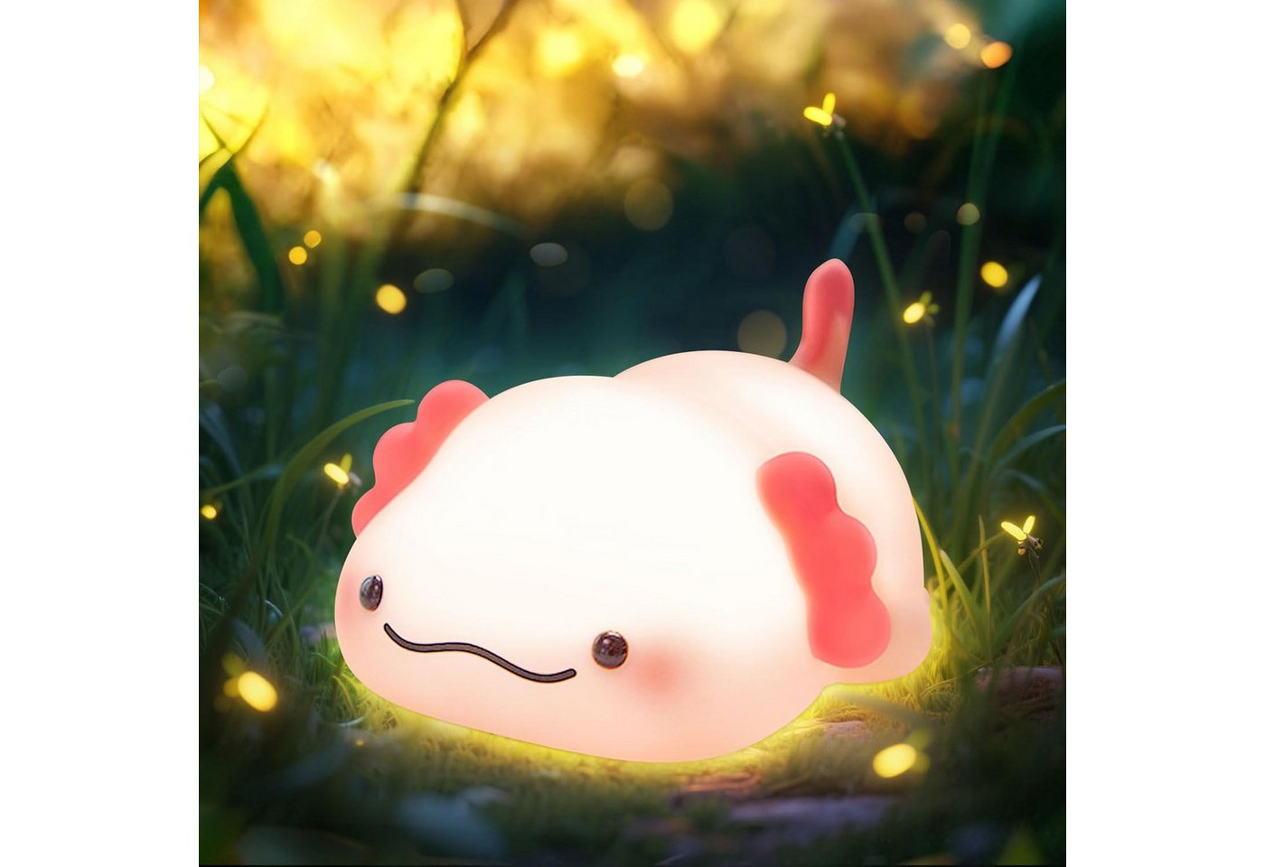 Luckice LED Nachtlicht LED Nachttischlampe, LED Tischlampe, geeignet für Kinderzimmer, Einstellbare Helligkeit, 30-Minuten-Timer, 1200-mAh-Akku. von Luckice