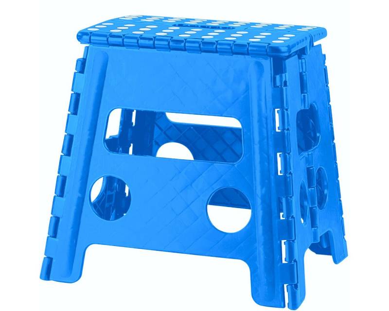 Luckice Tritthocker Klapphocker, Campinghocker, Tritthocker Klappbar, Rutschfest (Bis 150 Kg, Maße zusammengeklappt: 44 x 35 x 5 cm, Maße aufgeklappt: 28,5 x 21,5 x 32,5 cm) von Luckice