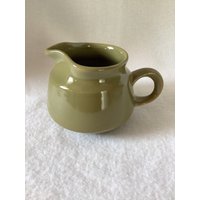Vintage Franziskaner Pebble Beach Milchkännchen, Avocadofarbe Oder Olivenfarbe von LuckieChick