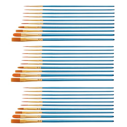 Luckwaii 30 Stück Pinsel Acrylfarbe, Pinsel Set Verschieden Pinselset Acrylfarben Acryl Pinsel Nylon Aquarellpinsel 10 Größen Geeignet für Acrylfarben Aquarelle Öle Gouache Luckwaii 30 Stück Pinsel Acrylfarbe, Pinsel Set Verschieden Pinselset Acrylfarben Acryl Pinsel Nylon Aquarellpinsel 10 Größen Geeignet für Acrylfarben Aquarelle Öle Gouache von Luckwaii