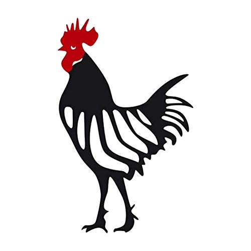 1 Stück Huhn Deko Handarbeit Gartenstatuen, Hahn Tier Silhouette Pfahl, Chicken Yard Art Gartenschilder Gartenfigur, Gartenfigur Huhn Gartendeko, Verwendet Für Outdoor-Garten Hinterhof Rasen Dekoratio von Luckxing