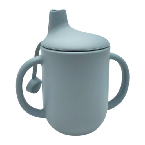 150ml Silikon Trinklernbecher Ab 6 Monate Mit Griffen Deckel, Auslaufsicher Baby Trinkbecher Kinderbecher Schnabeltasse Silikon-Trinkbecher, Kinder Trinklernbecher Für Das Selbstfütterungstraining von Luckxing