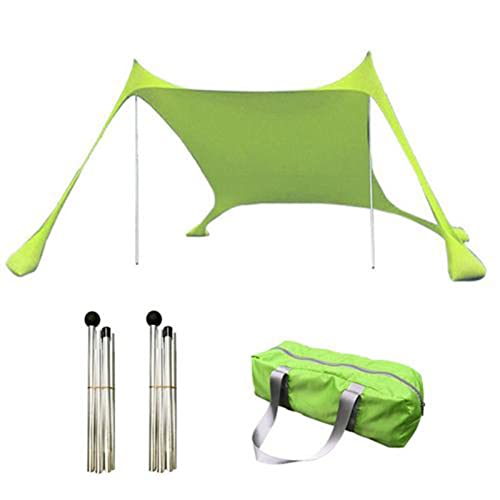 Beach StrandZelt, Strandmuschel Sonnenschutz Zelt für Strand mit UV-Schutz UPF 50+ Sun Shade Shelter, Sonnensegel Camping Plane, Strandzelt Zelt Strandmuschel Sonnensegel Sun Shelter für Strand Pickni von Luckxing