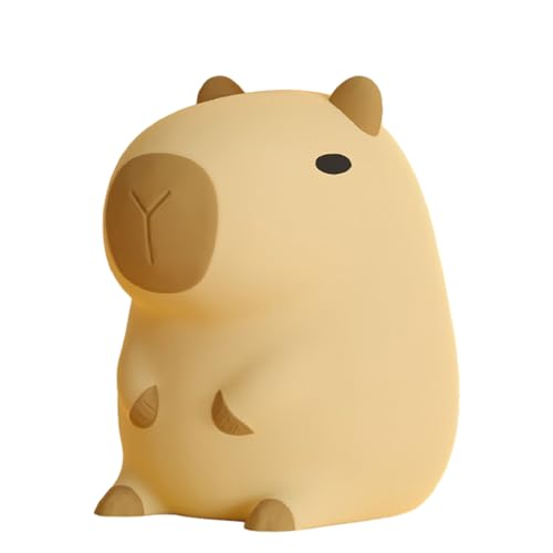 Capybara Silikon Nachtlicht Kinder USB-Aufladung Nachttischlampe 800mAh Kinderzimmer Deko Schlaflichter Nachtlicht Baby Touch & -Steuerung Nachtlicht Für Baby, Kinderzimmer, Camping, Geschenk von Luckxing