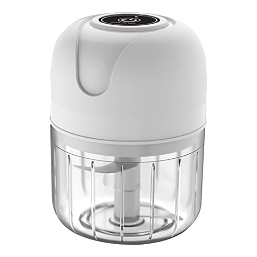 Luckxing Elektrisch Zerkleinerer Küche, 100ML/250ML Knoblauchhacker Gemüsezerkleinerer Elektrisch Zwiebelschneider USB-Aufladung Für Knoblauch Gemüse Obst Fleisch Multizerkleinere von Luckxing