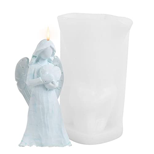 Engel Kerzengießform, Engel Form Kerzen Gießen Formen, Engel Silikonform Kerze Silikon Fondantform Kerzenform Gipsform-Kerzenform Silikon Kerzen Seifenform Für Duftkerze, Seife, Kuchendekoration von Luckxing