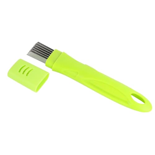 Grüner Zwiebelschneider Shred Silk The Knife, Spring Onion Slicer, Edelstahl Scallion Slicer, Zwiebelmesser Zwiebel Shredder Messer Scallion Cutter Gemüse Lebensmittel Knoblauch Chopper von Luckxing