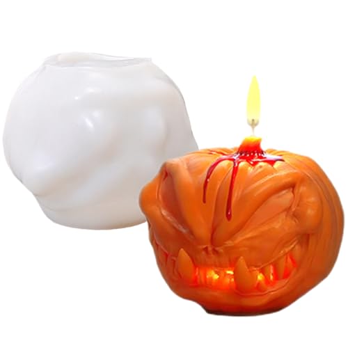 Halloween Formen Silikon, Gips Silikonformen, Gruselige Bastelschablone Einfache Entformung Für Epoxidharz Gips Deko Seifenherstellung Kunstprojekte von Luckxing