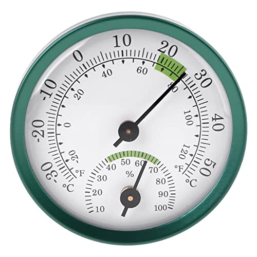 Hygrometer Thermometer 5.7cm Indoor Outdoor, Feuchtigkeitsthermometer Innen Außen Temperatur Luftfeuchtigkeitsmesser Für Klima Monitor Luftfeuchtigkeitsthermometer Gauge Indicator Temperature Monitor von Luckxing