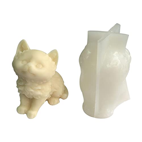 Katze Kerzenform Seifen Formen 3D Katze Seifenformen Silikon Silikonform Seifenform Tier Silikonform Katze Formen Seifenform Katze Tier Gießformen Für Kerzen, Seife, Wachs, Aromatherapie, Kuchen von Luckxing