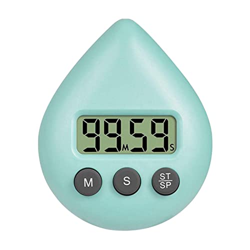 Küchentimer Digital, Digitaler Timer Eieruhr Digital Küchentimer, Countdown-Timer Wasserdicht,Tragbares Zeitmessgerät Mit Saugnapf Und LCD-Display, Countdown Kurzzeitwecker Für Kitchen, Schule, Küche von Luckxing