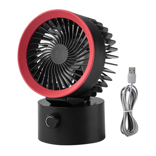 Leiser Tischventilator Für Schlafzimmer Büro, Tragbarer USB 2000 MAh Ventilator, Effiziente Kühlung 35dB Schreibtischlüfter, Starker Luftstrom Desktop Fans Persönlicher Kühler Für Haus Büro Reise von Luckxing