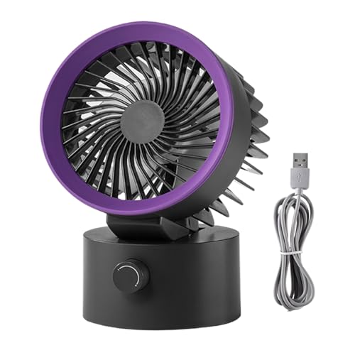 Leiser Tischventilator Für Schlafzimmer Büro, Tragbarer USB 2000 MAh Ventilator, Effiziente Kühlung 35dB Schreibtischlüfter, Starker Luftstrom Desktop Fans Persönlicher Kühler Für Haus Büro Reise von Luckxing