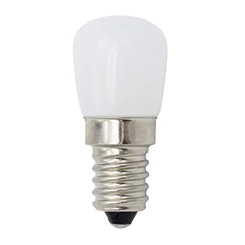 Luckxing 1 Stücke LED Kühlschranklampe E12 LED Lampen, AC220-240V LED Schraube Birne, E12 Weiß (6000K) / warmweiß (3000K) LED Mini Kühlschrank Gefrierfach Licht Schraube Lampe Birne von Luckxing