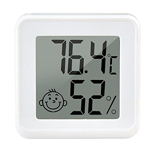 Luckxing 2 Stück LCD Digital Mini Thermometer Hygrometer Temperatur Luftfeuchtigkeit Messgerät Gauge Raumthermometer Und Luftfeuchtigkeitsmessgerät Mit Raumklima-Indikator Für Gewächshaus von Luckxing