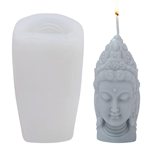 Luckxing 3D Silikon Kerzenform Gießform Silikonform Buddha Figuren Silikonform Kerzen DIY Herstellung Kerzen, Aromasteinen, Schokolade von Luckxing