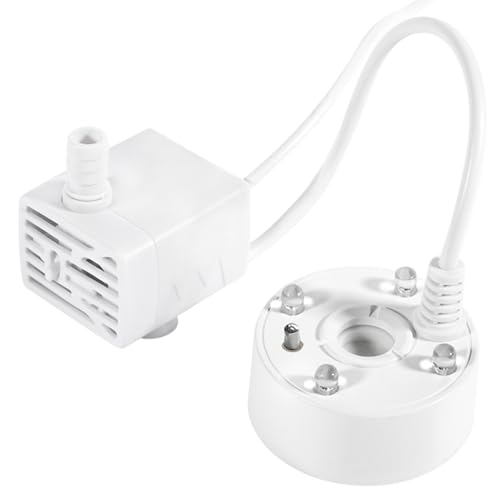 Luckxing Aquarium-Nebelmaschine, USB-Nebelmaschine,Nebelmaschine Zerstäuber Fogger | Ultraschall-Nebelgerät mit LED-Lichtern, Teichnebler, Nebelgerät, Nebelmaschine für Wasserbrunnen, Teichaquarium von Luckxing